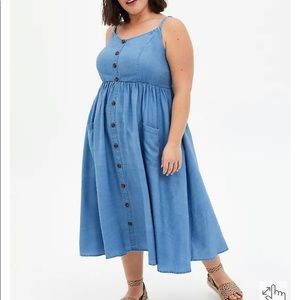 Torrid chambray dress